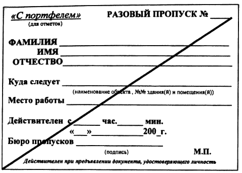 Виды пропусков