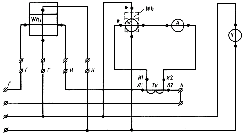 Схема поверки трансформатора тока