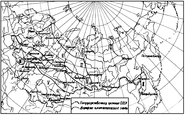 Дорожно климатическое районирование россии карта